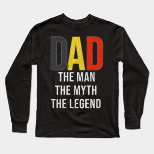 Belgian Dad The Man The Myth The Legend - Gift for Belgian Dad With Roots From Belgian Long Sleeve T-Shirt